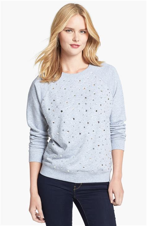 michael kors women pullover sweatshirt qs95g2d8wy pearl heter basics